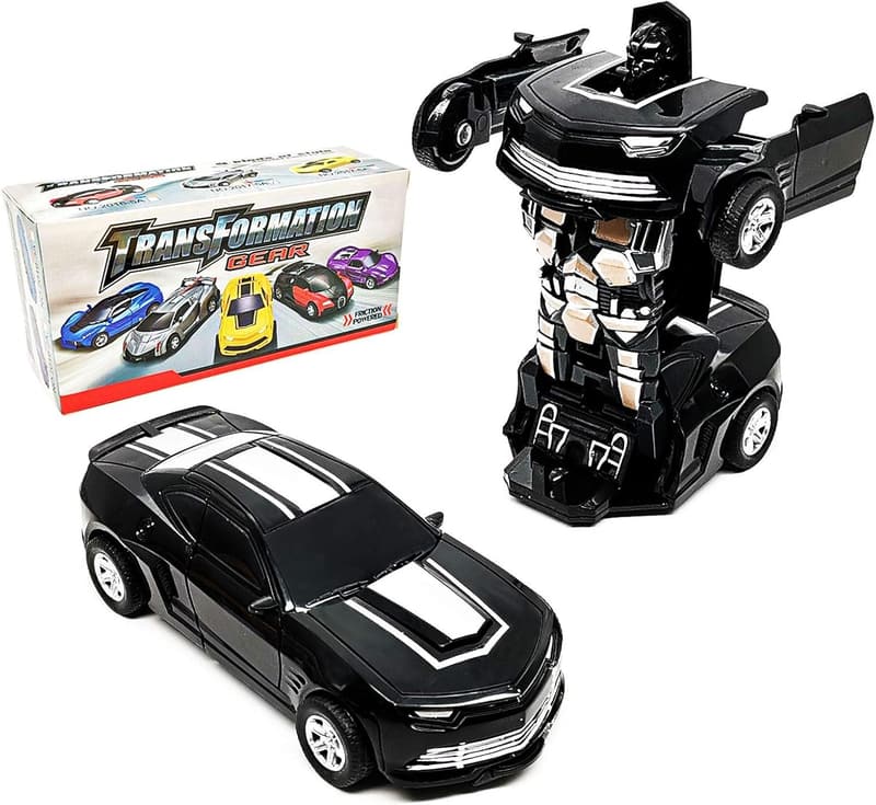 Transforming Friction-Powered Toy Cars for Kids Age 3-8