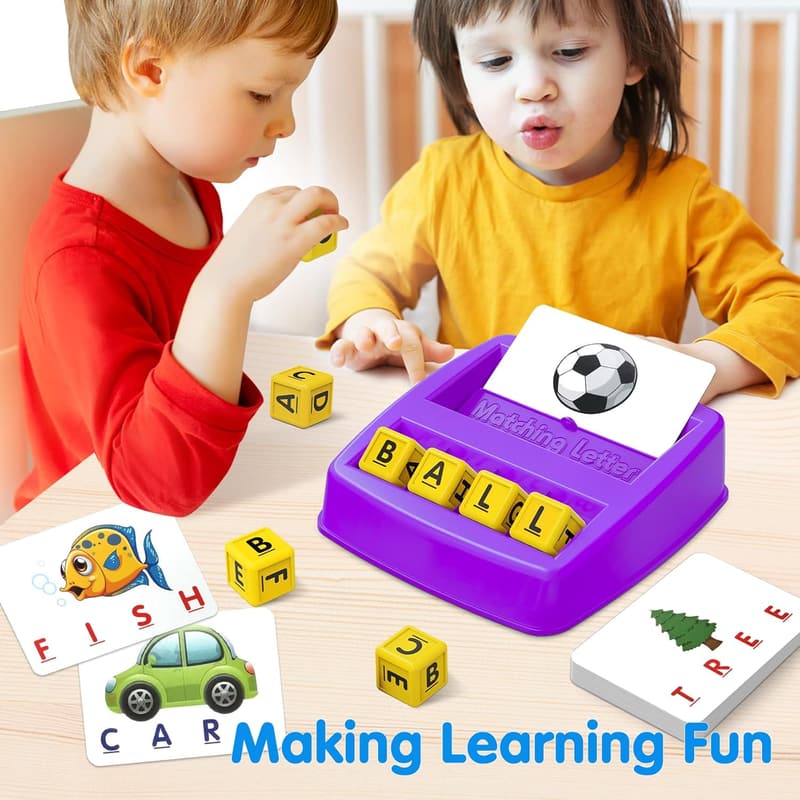 Toddler Matching Letter Game - Educational Toy for Ages 3-8