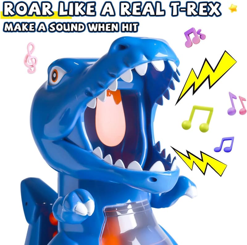 T-Rex Shooting Game with Foam Blaster & Balls for Boys 6-10