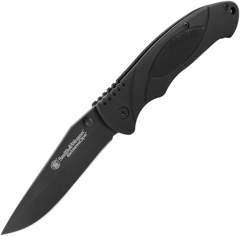Smith & Wesson Folding Knife with Aluminum Handle, 3.3in Blade