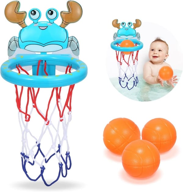 Educational Bathtub Basketball Toy for 1-8 Year Olds