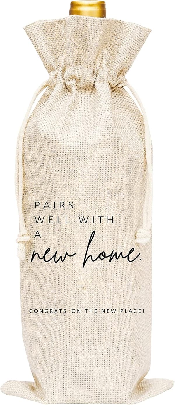 Housewarming Wine Gift Bag for Friends & Clients