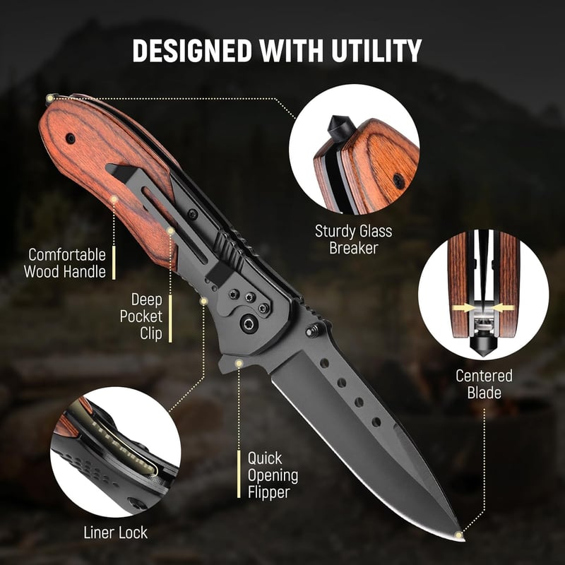 Men's EDC Pocket Knife with 3.46