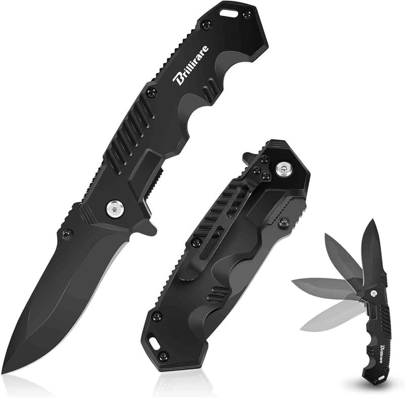 Folding Tactical Pocket Knife with Glass Breaker - EDC Tool