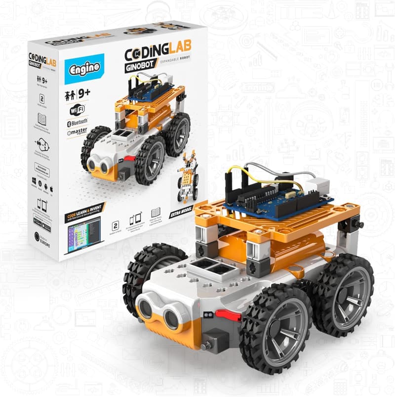 Engino Coding Lab GinoBot Educational Robot for Kids 9+