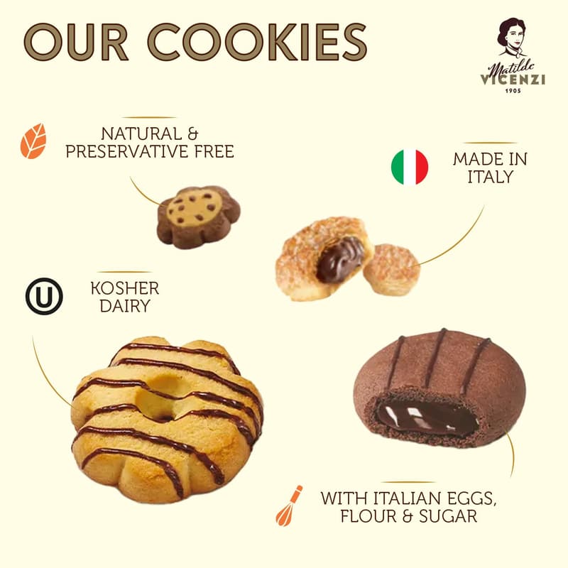 Italian Pastry Cookie Tin - Assorted Bakery Treats (32oz)