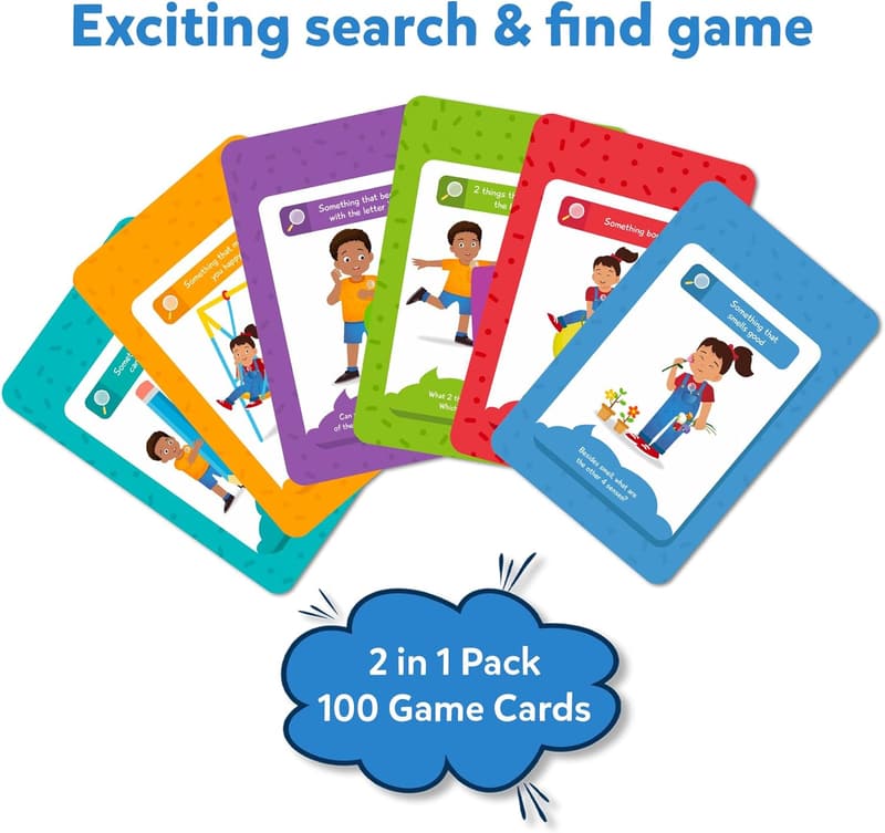 Scavenger Hunt Card Game for Kids - Educational Learning Toy