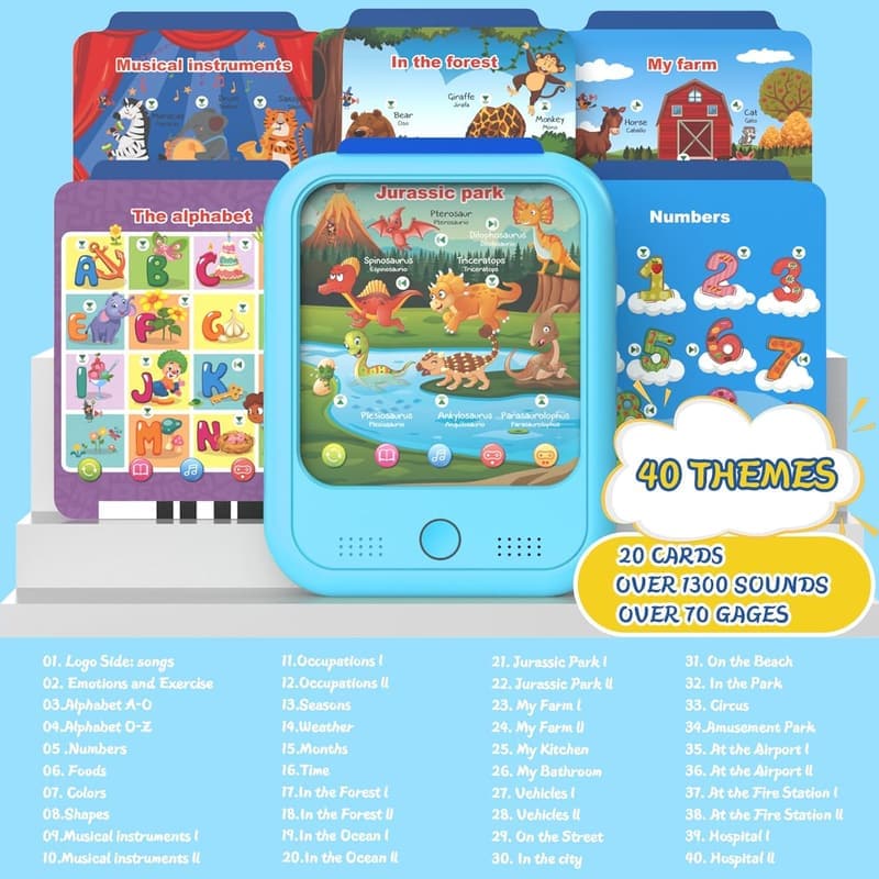 Interactive Learning Tablet for Kids Ages 2-6 - Educational Toy