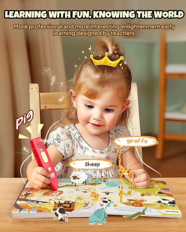 Interactive Audio Books Set for Kids - Educational Learning Toys