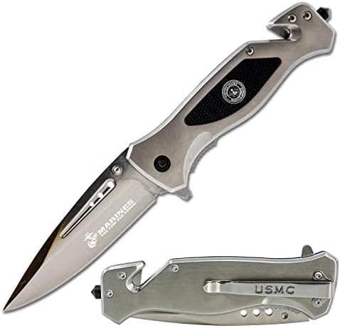 USMC Tactical Folding Knife - 3.5 Inch Blade for Marines