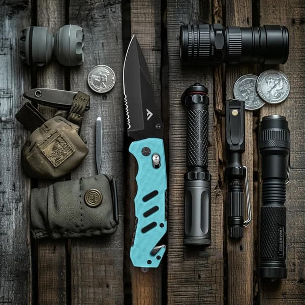 Emergency Rescue Folding Knife with Clip and Glass Breaker