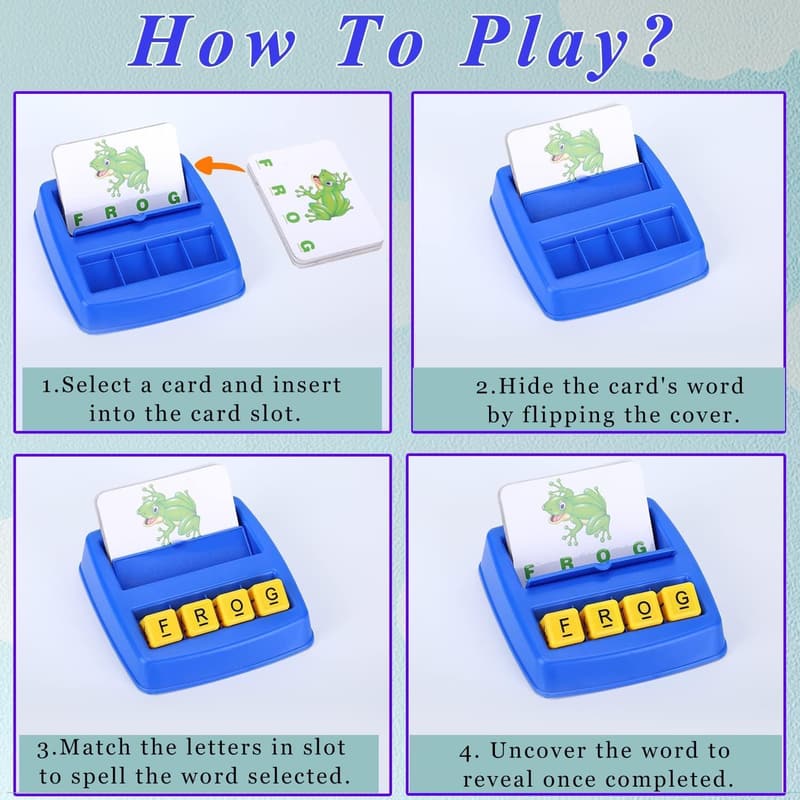 Educational Letter Spelling Games for Kids Ages 4-6