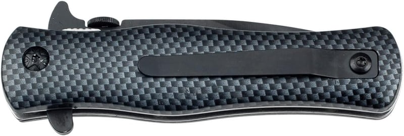 Tactical EDC Folding Knife with Carbon Fiber Handle