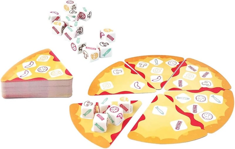 Pizza Party Dice Game for Kids and Families, Ages 6+