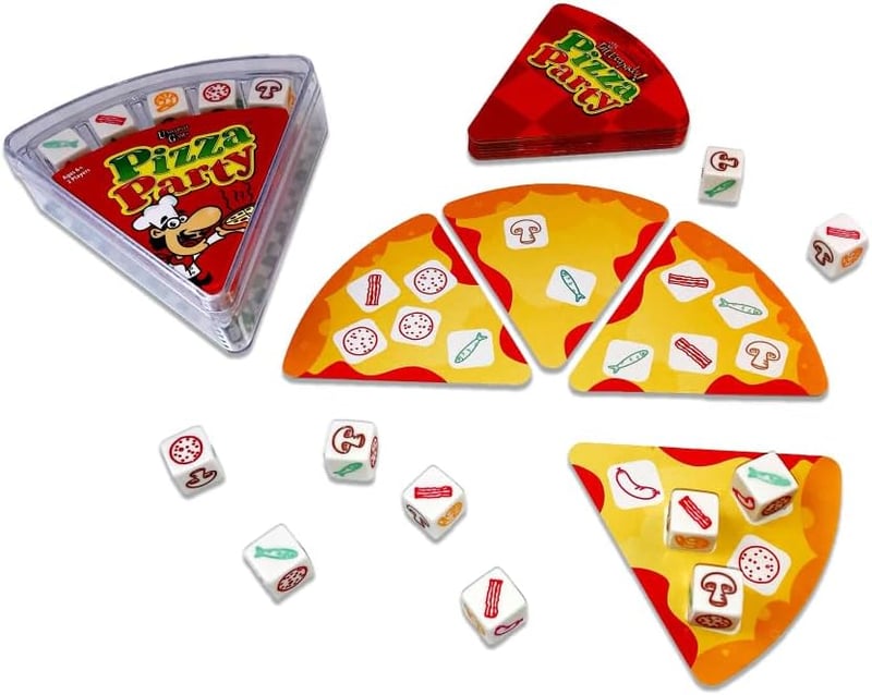 Pizza Party Dice Game for Kids and Families, Ages 6+