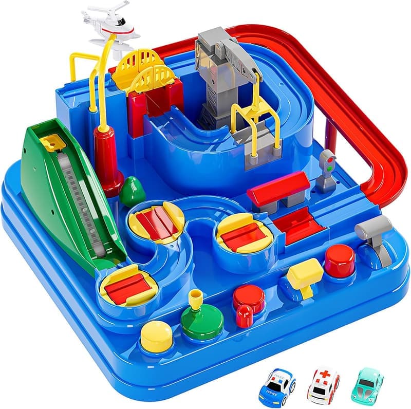 City Rescue Race Track Toy for Kids 3-8 Years