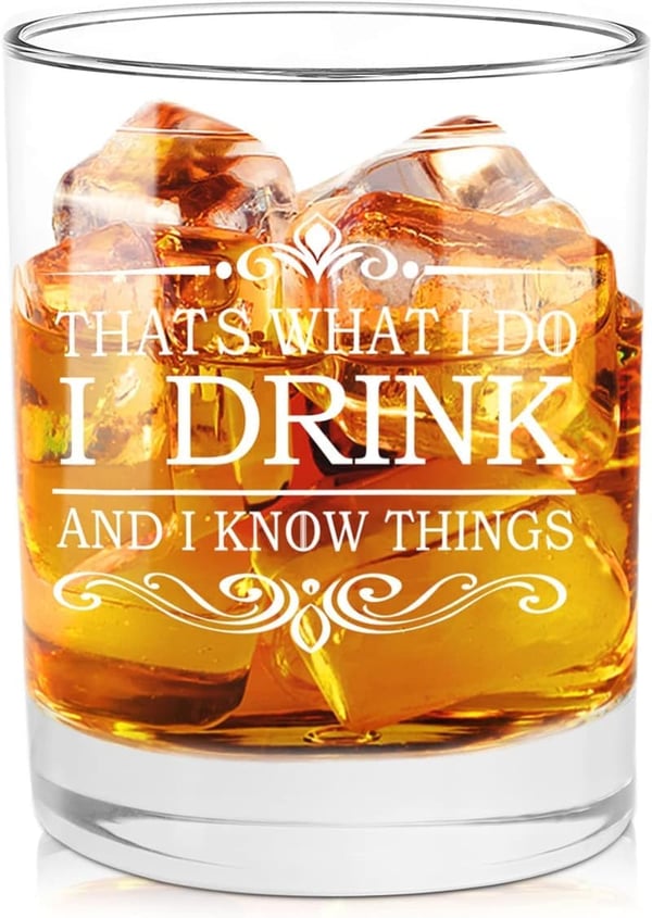 Funny Whiskey Glasses - Unique Gifts for Friends & Family