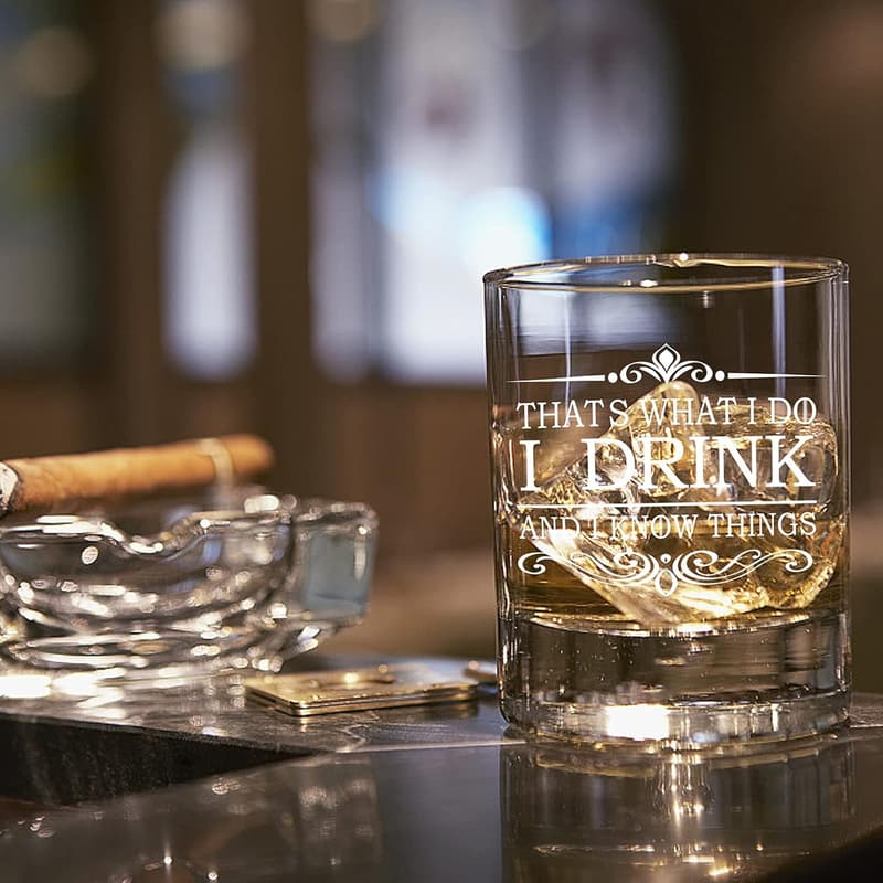 Funny Whiskey Glasses - Unique Gifts for Friends & Family