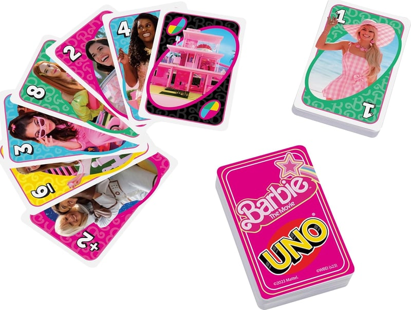 UNO Barbie Movie Card Game - Fun for Kids & Adults, 2-10 Players
