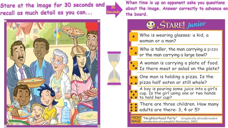Stare Junior Memory Game – Fun Educational Family Game, Ages 6+