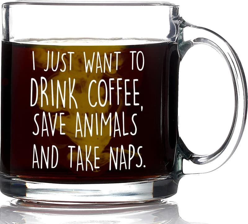 13oz Coffee Mug for Animal Lovers - Funny Gift for Dog & Cat Moms