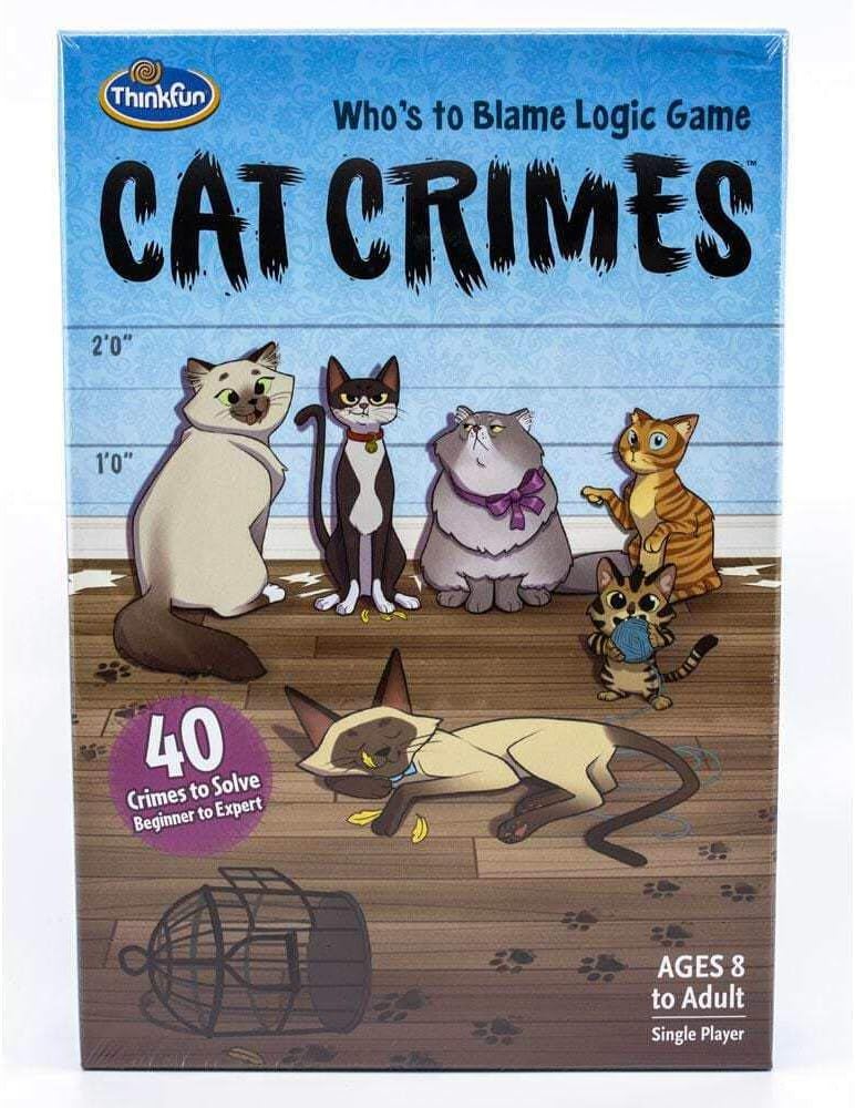 Cat Crimes Brain Game for Ages 8+ - Fun Logic Puzzles