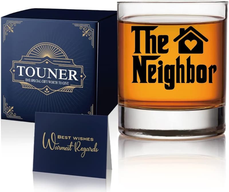 Housewarming Gift: Funny Whiskey Glasses for Neighbors