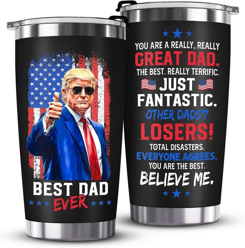 Funny Best Dad Ever Coffee Tumbler - 20oz Father's Day Gift
