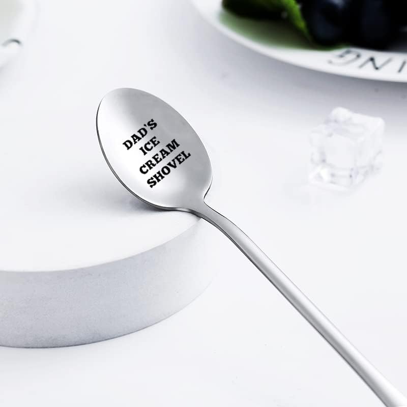 Engraved Ice Cream Spoon Gift for Dad on Father's Day