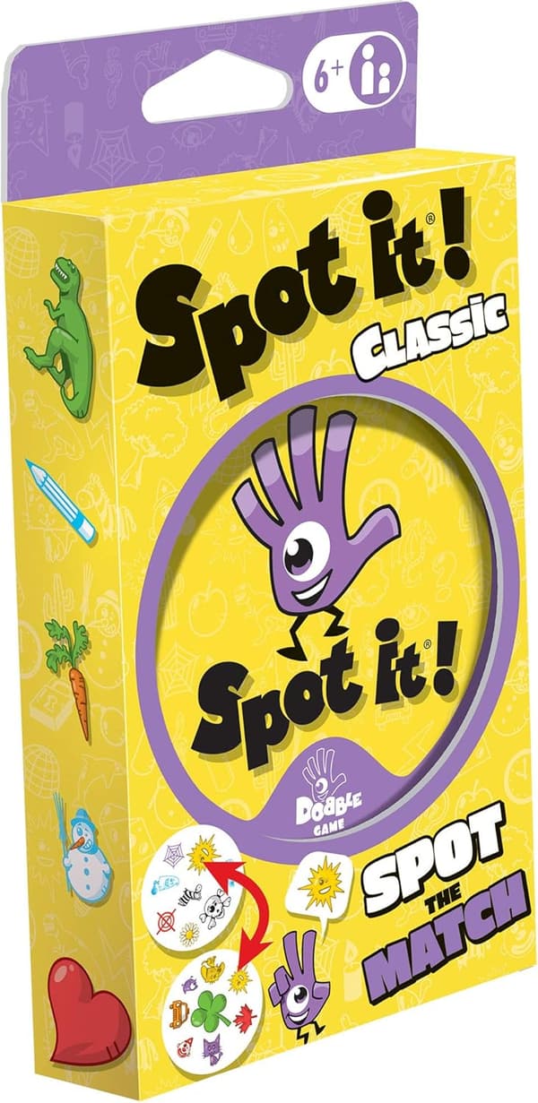 Spot It! Classic Card Game for Kids Age 6+, 2-8 Players
