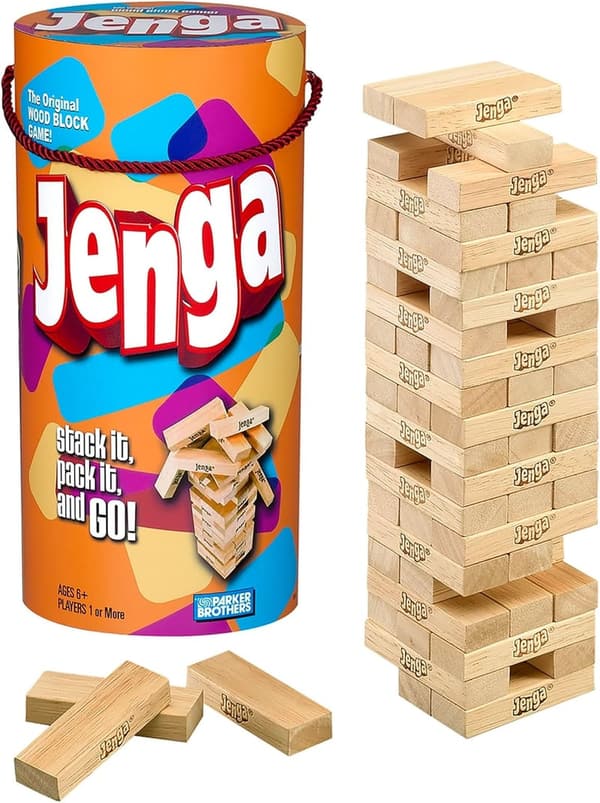 Easter Party Game: Jenga Wooden Stacking Tower for Ages 6+