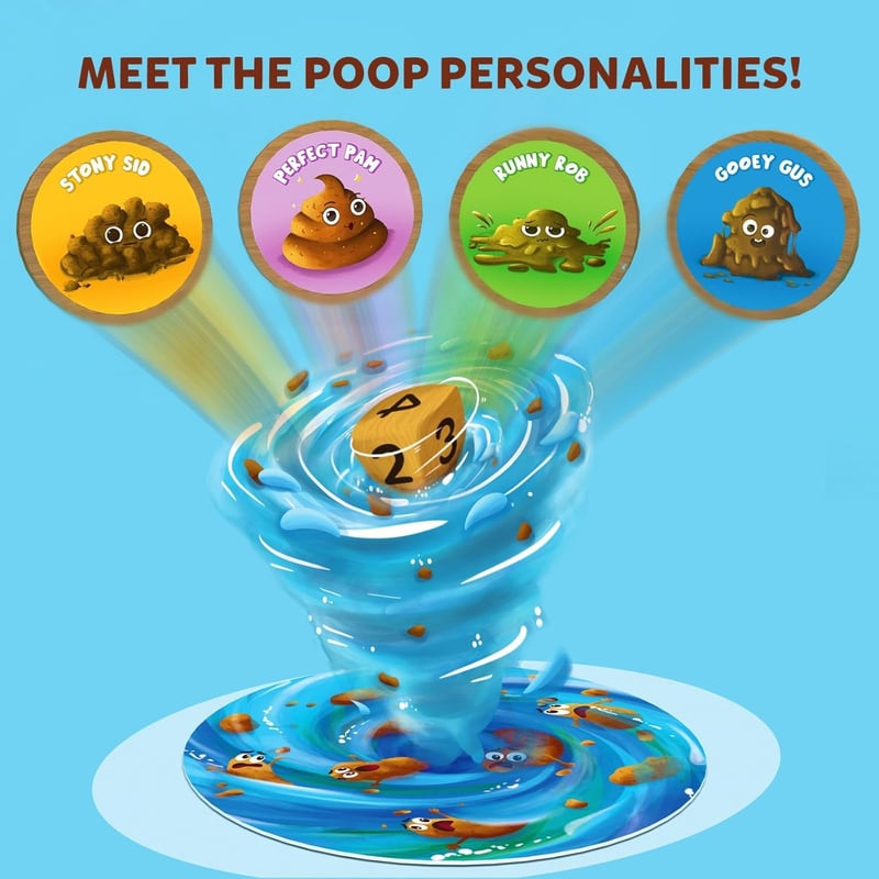 Poop Wars Card Game - Fun Strategy Game for Kids Ages 6+