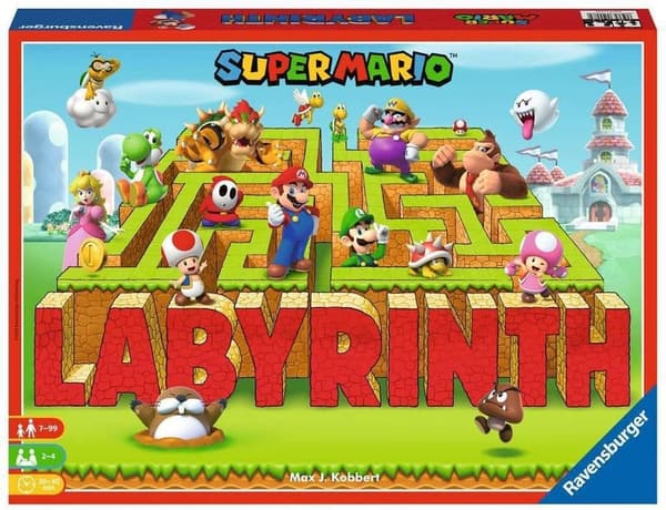 Super Mario Labyrinth Board Game for Family Fun (Ages 7+)
