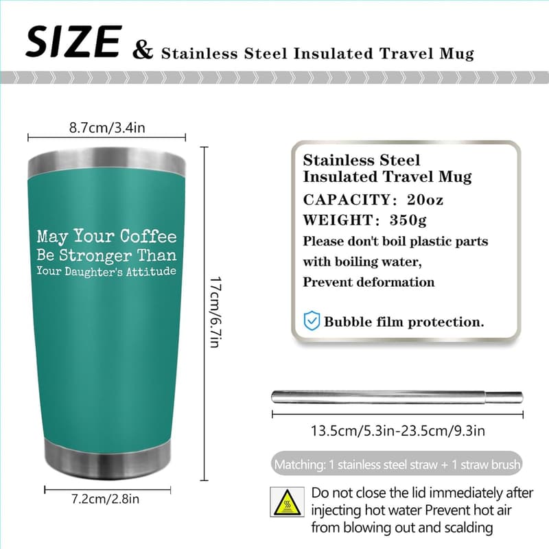 Insulated 20 oz Tumbler for Men - 