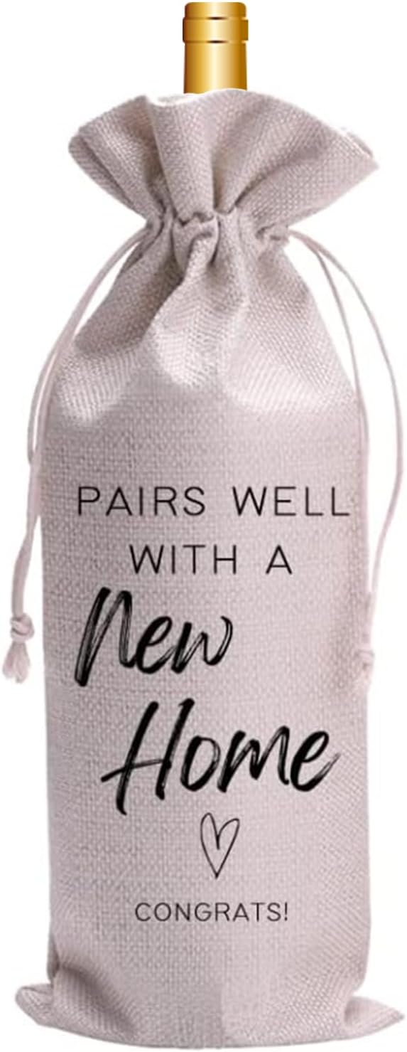 Housewarming Wine Gift Bag for New Homeowners