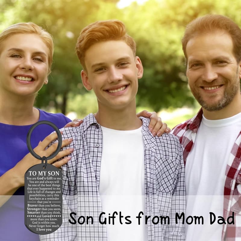 16th/18th Birthday Keychain for Son – Graduation Gift from Parents