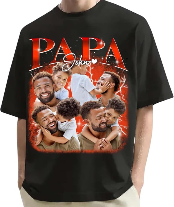 Personalized Bootleg Rap Tee for Father's Day