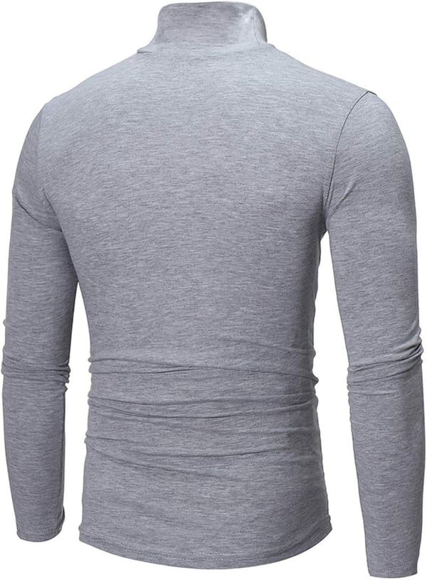 Men's Casual Moisture-Wicking Solid Round Neck T-Shirt