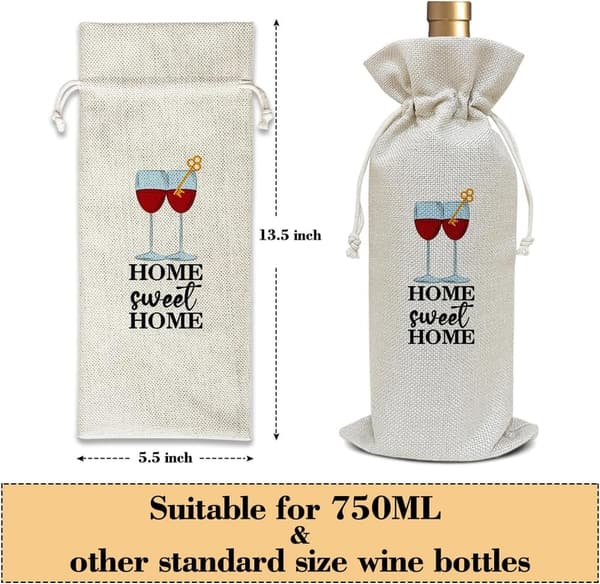Wine Bag Housewarming Gift for New Home or Apartment