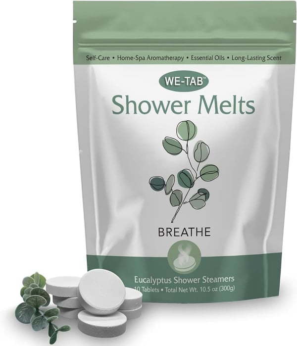 Valentine's Day Shower Steamers - 10-Pack Eucalyptus Aromatherapy