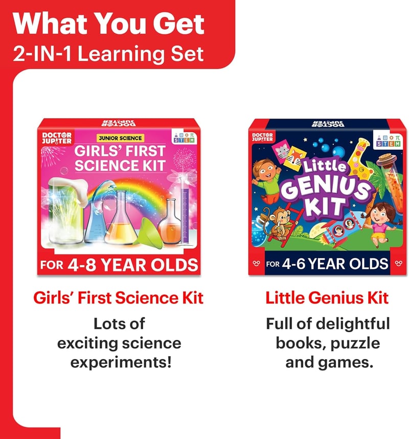 STEM Science Kit Gift Set for Girls Ages 4-6
