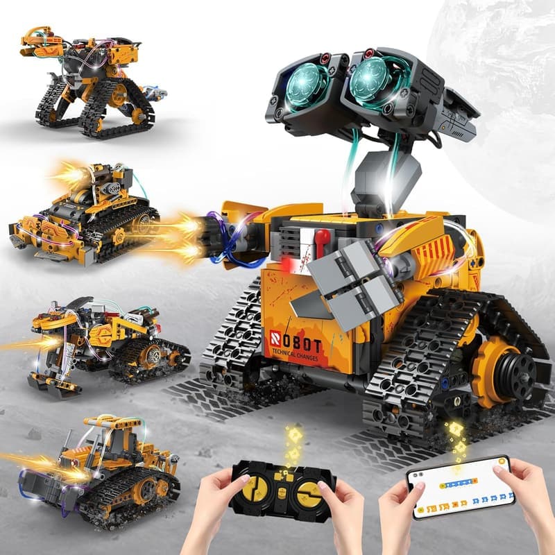 STEM Robotics Kit – 5-in-1 App-Controlled Building Set for Kids
