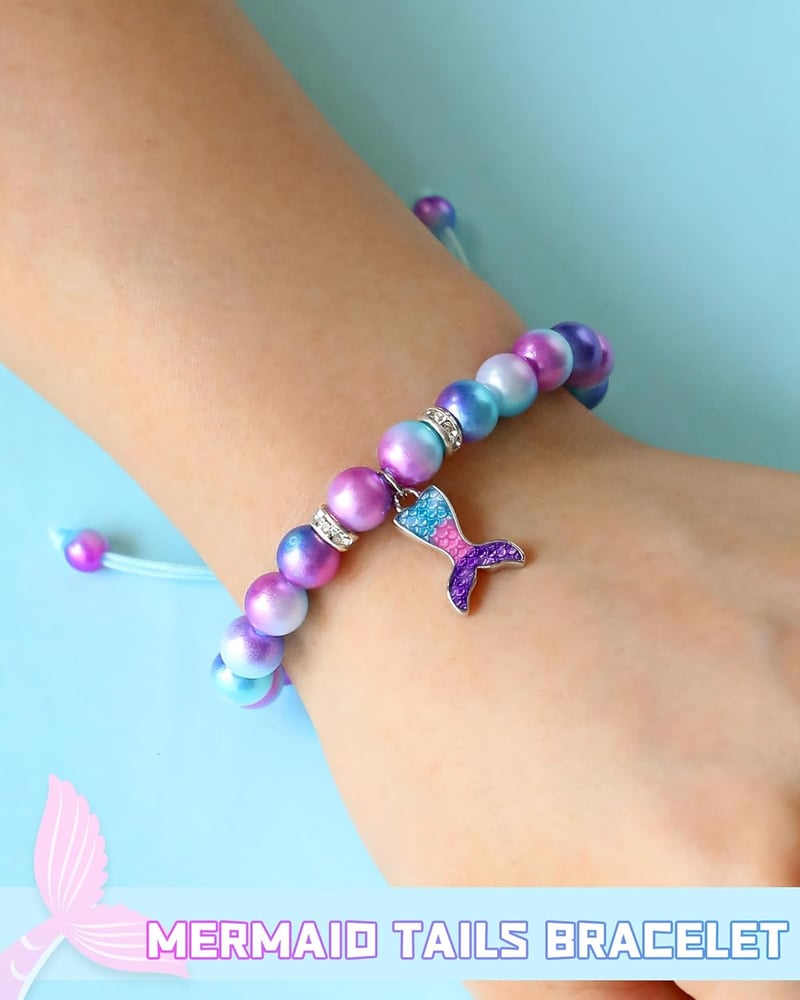 Mermaid Bracelets for 4th-6th Birthday Gifts for Girls