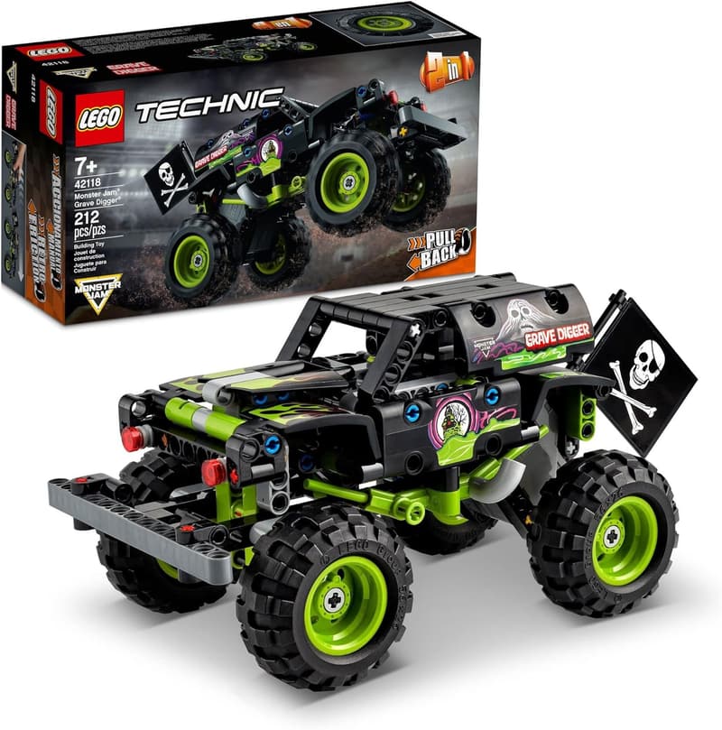 LEGO Technic Grave Digger Monster Jam Truck Set for Ages 7+