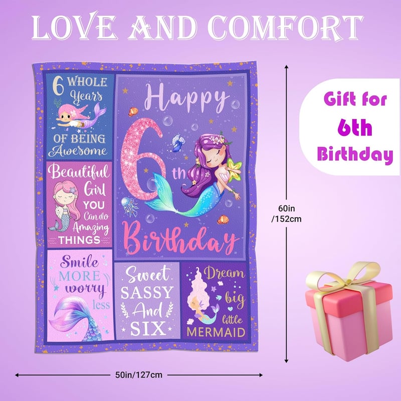 6th Birthday Gift for Girls - 60
