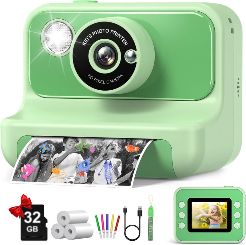 Kids Instant Print Camera for Birthdays & Christmas Gifts