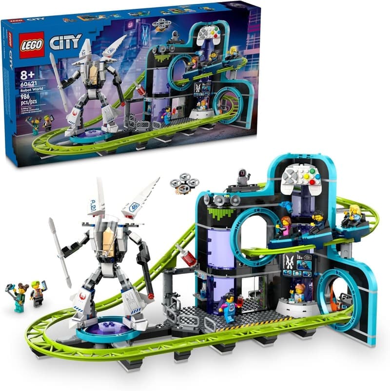 LEGO City Robot World Roller Coaster Building Set - Ages 8+