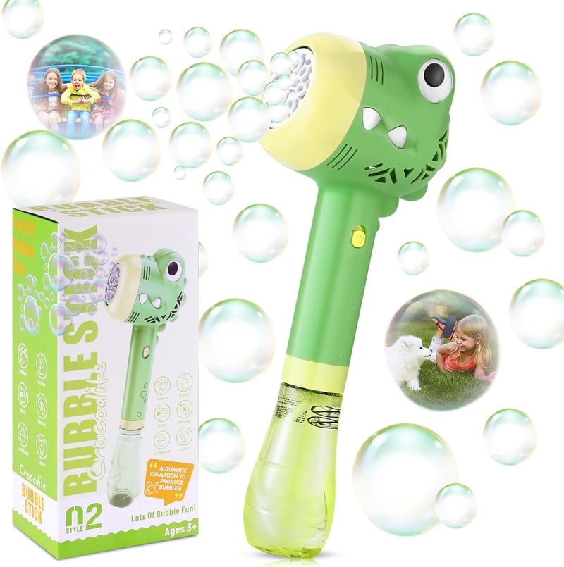 Automatic Bubble Machine Wand for Kids - Birthday Party Toy