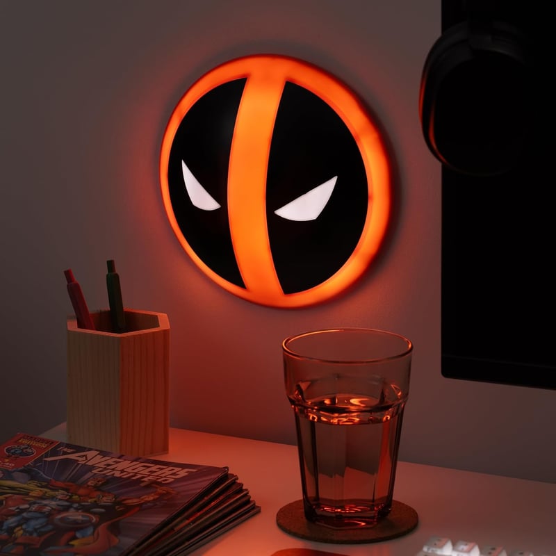 Deadpool Logo Touch Lamp - Official Marvel Desk Light