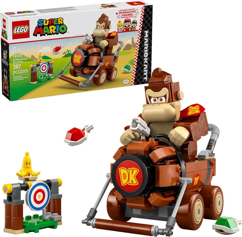 LEGO Super Mario Donkey Kong Kart Building Set for Ages 8+
